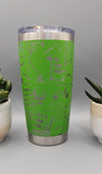 Golf, golfing, golfer Laser Engraved 20oz Double Wall Insulated Tumbler Travel mug,Seamless Tumbler ,Gift for daughter, niece, Friend
