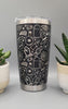 Halloween, ghosts Laser Engraved Custom Seamless  20oz Double Wall Insulated Tumbler Travel mug, Coffee mug, Tea mug