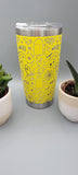 Halloween, ghosts Laser Engraved Custom Seamless  20oz Double Wall Insulated Tumbler Travel mug, Coffee mug, Tea mug