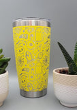Halloween, ghosts Laser Engraved Custom Seamless  20oz Double Wall Insulated Tumbler Travel mug, Coffee mug, Tea mug