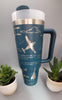 Pilot, airplane, aircraft, flying, plane spotter 40oz Double Wall Insulated Tumbler with Handles Gift  Aviation, Plane spotter