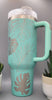 Monstera Leaves, Garden  40oz Double Wall Insulated Tumbler with Handles Gift for mom, Granny, sister, Niece