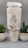 Reading, Book Lover, Story Just a girl who loves books Retro 40oz Double Wall Insulated Tumbler with Handles Gift
