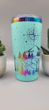 Adventure, Travel mug, Not all who wander are lost  Laser Engraved 20oz Double Wall Insulated Tumbler Travel mug, Seamless Tumbler