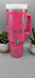 Gymnastics, Gymnast, sports 40oz Double Wall Insulated Tumbler with Handles Gift gymnast
