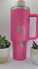 Hearts, Valentines, Love 40oz Double Wall Insulated Tumbler with Handles Gift for mom, Granny, sister, Niece