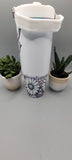 Cute cow, highland cow, white and rainbow Laser Engraved 30oz Double Wall Insulated Tumbler Custom Seamless Tumbler