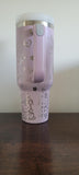 Cute Kitty, Kitten, anime Cat 40oz Double Wall Insulated Tumbler with Handles Gift for daughter,  sister, Niece, best friend