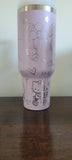 Cute Kitty, Kitten, anime Cat 40oz Double Wall Insulated Tumbler with Handles Gift for daughter,  sister, Niece, best friend