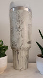 Radiology, X-ray Tech, Radiologist tumbler Xray tech, Bones 40oz Double Wall Insulated Tumbler with Handles Gift