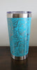 Sea Shells, Ocean theme Laser Engraved 20oz Double Wall Insulated Tumbler Travel mug, Tumbler