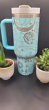 Boho, Dream catcher, Retro 40oz Double Wall Insulated Tumbler with Handles Gift