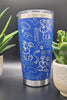 Schnauzer dog Laser Engraved 20oz Double Wall Insulated Tumbler Travel mug, Tumbler