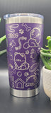 Pomeranian dog Laser Engraved 20oz Double Wall Insulated Tumbler Travel mug, Tumbler
