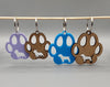 Paw Print with dog cutout - Choose your dog wood or acrylic Keyring/Keychain/Christmas ornament /Gift Tag - 50mm or 60mm