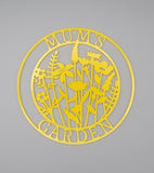 Mums Garden Sign Wall Plaque  Personalized Garden Escape Door or Wall Hanger, Mothers Day Gift, Acrylic or Wood, Custom Name Option