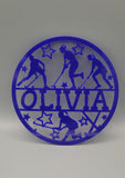 Personalized Field Hockey Name Sign  Teen Girls Bedroom or Club Door/Wall Plaque, Custom Sports Decor, Acrylic or Wood,  Ladies hockey