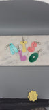 Retro Letter Backpack Tag Letter Name Keyring Bag Tag. Back to School. Children's name tag Stocking Filler Acrylic Keychain