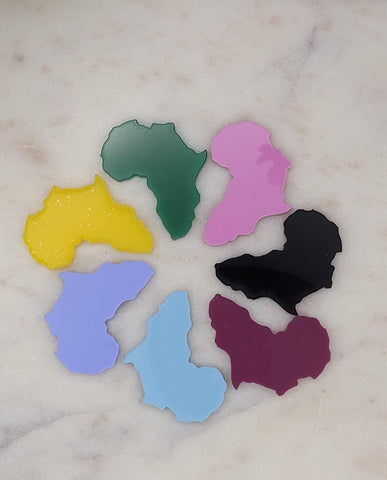 Africa Pocket hug token love gift thinking of you  little pocket hug, pick me up pocket hug token Acrylic - choose your colour Acrylic