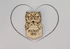 Owl Handmade Wooden Pocket hug token love gift little pocket hug, pick me up pocket hug token