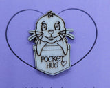 Seal Handmade Wooden Pocket hug token love gift little pocket hug, pick me up pocket hug token