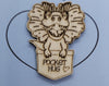 Dinosaur Handmade Wooden Pocket hug token love gift little pocket hug, pick me up pocket hug token