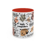 Empowering Affirmation Coffee Mug, Motivational Daily Reminders Cup, Self-Love Gift, Positive Vibes Mug, Inspirational Kitchen Decor