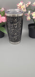 Trick or Treat, Halloween, ghosts Laser Engraved Custom Seamless  20oz Double Wall Insulated Tumbler Travel mug