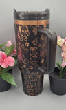 English Bulldog gift 40oz Double Wall Insulated Tumbler with Handles Gift for mom, Granny, sister, Niece, Teacher gift, dog lover gift