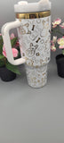 French Bulldog, Frenchie, dog mom, dog lover 40oz Double Wall Insulated Tumbler with Handles Gift for mom, Granny, sister, Niece