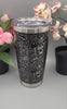 Trick or Treat, Halloween, ghosts Laser Engraved Custom Seamless  20oz Double Wall Insulated Tumbler Travel mug