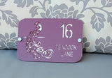 Peacock, Bird House Number, House Number Sign, Door Sign, Door Number, Modern, Acrylic, House Name, Address Sign, First Home,