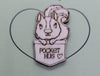 Squirrel handmade Wooden Pocket hug token love gift little pocket hug, pick me up pocket hug token
