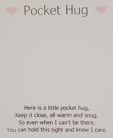 Penguin Handmade Wooden Pocket hug token love gift little pocket hug, pick me up pocket hug token