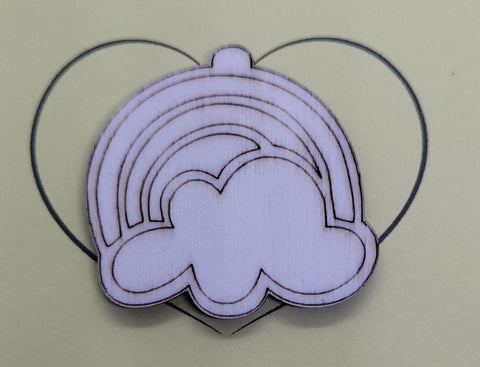 Rainbow Handmade Wooden Pocket hug token love gift little pocket hug, pick me up pocket hug token
