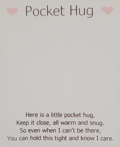 Penguin Handmade Wooden Pocket hug token love gift little pocket hug, pick me up pocket hug token
