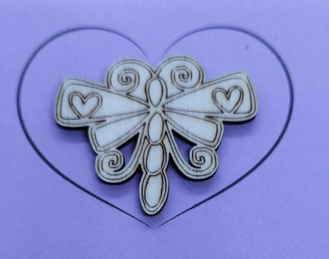 Butterfly Handmade Wooden Pocket hug token love gift little pocket hug, pick me up pocket hug token
