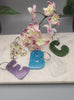 Glitter Letter keychain made from  Acrylic, kids name tags, school bag, handbag, lunchbox, computer bag, gym bag Perfect Gift for Your BFF