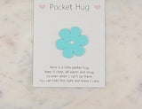 Daisy Pocket hug token love gift thinking of you  little pocket hug, pick me up pocket hug token Acrylic - 35 colours