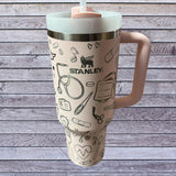 Original Stanley Nurse tumbler,40oz Nurse cup for RN, Medical school gift Engraved tumbler 40oz Double Wall Insulated Tumbler with Handles