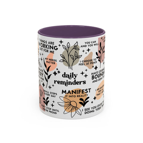 Empowering Affirmation Coffee Mug, Motivational Daily Reminders Cup, Self-Love Gift, Positive Vibes Mug, Inspirational Kitchen Decor