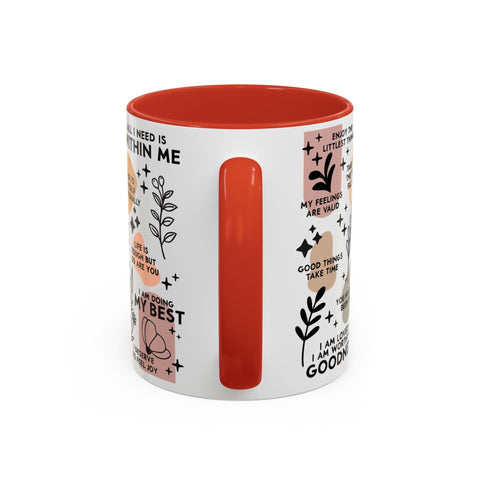 Empowering Affirmation Coffee Mug, Motivational Daily Reminders Cup, Self-Love Gift, Positive Vibes Mug, Inspirational Kitchen Decor