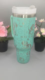 Basset Dog, dog mom 40oz Double Wall Insulated Tumbler with Handles Gift for mom, Granny, sister, Niece