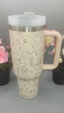 Labradore Dog, dog mom 40oz Double Wall Insulated Tumbler with Handles Gift for mom, Granny, sister, Niece