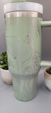 African Giraffe Engraved 40oz Double Wall Insulated Tumbler with Handles Gift for mom, Granny, sister