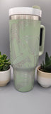 African Giraffe Engraved 40oz Double Wall Insulated Tumbler with Handles Gift for mom, Granny, sister