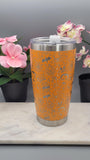 Trick or Treat, monster mash Halloween, ghosts Laser Engraved Custom Seamless  20oz Double Wall Insulated Tumbler Travel mug