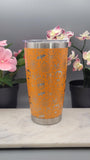 Trick or Treat, monster mash Halloween, ghosts Laser Engraved Custom Seamless  20oz Double Wall Insulated Tumbler Travel mug
