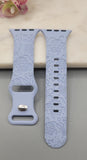 Engraved Turtles Sea theme, Ocean Design for Apple Watch Silicone Sports Band/Strap  38mm/40mm/41mm/42mm/44mm/45mm/46mm/49mm Boho