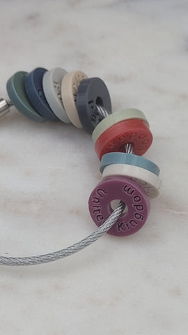Country City Town Travel Tokens for Keyrings Engraved Travel Rings, Travel Gift Made from Acrylic Over 30 colours